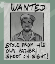 El cartel de ''Buscado'' de Theo.png