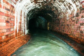 The real life sewers it is loosely based on