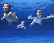 Swimming baby