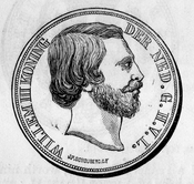1869 Dutch 2.5 guilders obverse