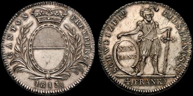 File:Fribourg 1813 4 Franken.jpg