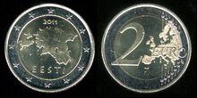 Estonia 2 euro 2011