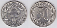 Yugoslavia 50 dinara 1988