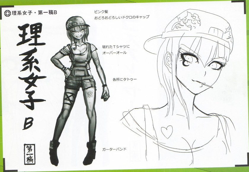Image - Art Book Scan Danganronpa V3 Character Designs Betas Miu Iruma