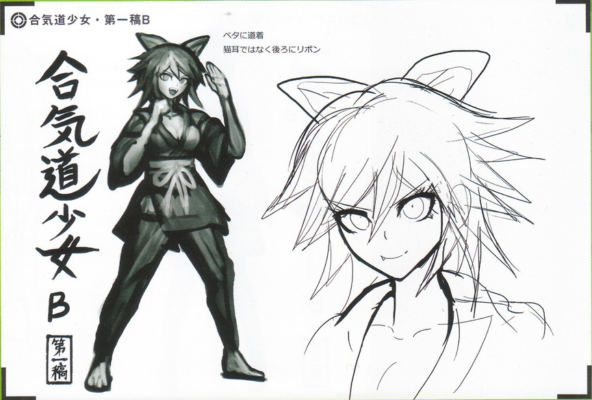Image - Art Book Scan Danganronpa V3 Character Designs Betas Tenko