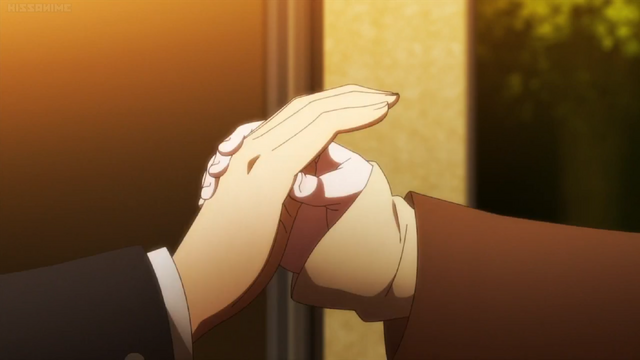 File:Chiaki grabs Hajime's hand.png