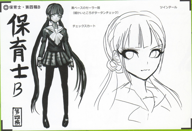 File:Art Book Scan Danganronpa V3 Character Designs Betas Maki Harukawa (7).png