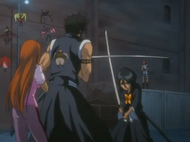 Hisagi saves Orihime