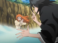 Rukia spars with Orihime