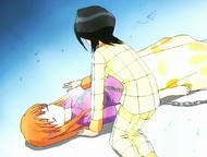 Rukia heals Orihime