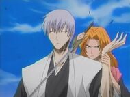 Gin captured by Rangiku