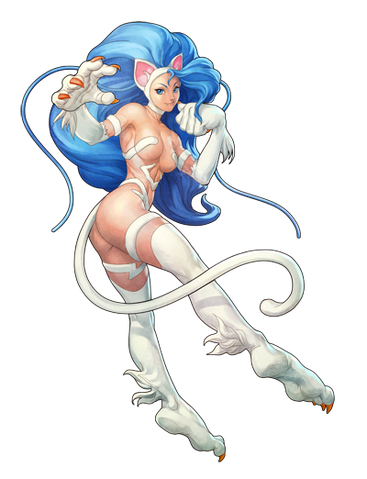 File:Darkstalkers Resurrection Felicia 01.png