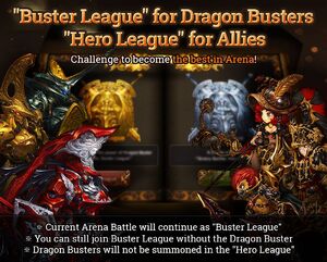 Buster League info poster