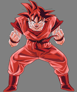 Goku Kaioken by SilverAngels07