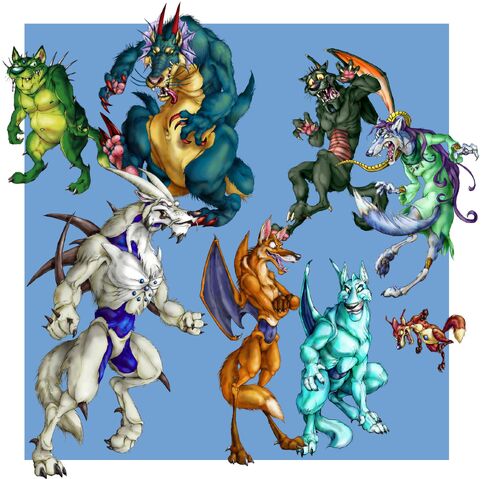 File:Shenron Wolves by chalicothere.jpg