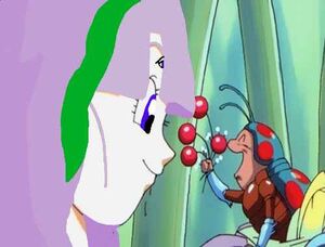 Lillia with a bug