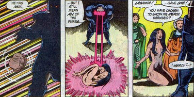 Darkseid efeito omega reintegra lashina