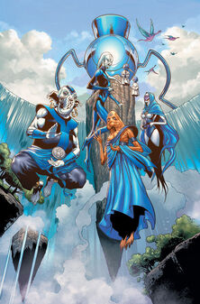 Blue lanterns by Bakanekonei