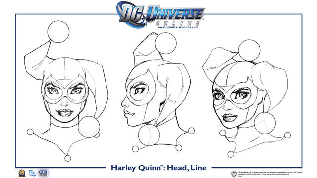 File:Harley Quinn head line.jpg