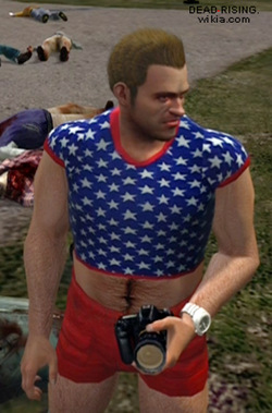 Blue T-shirt with White Stars and Red Shorts | Dead Rising Wiki ...