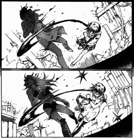 File:Chaplin and Minatsuki unknowingly attack each other.jpg