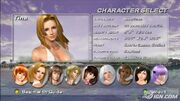 DOAXT2 Character Selection