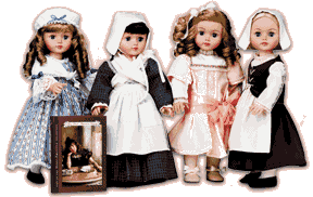 Abby, Cathy, Marge and Mem dolls