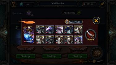 Valhalla challenge
