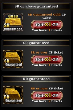 Special Tickets