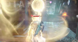 Bungie Destiny ViDocでラディエンスのアビリティを使用するウォーロック。