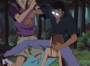 Makoto salvando a Sonoko