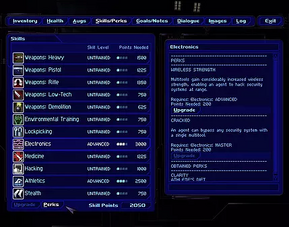 Perks-Menu