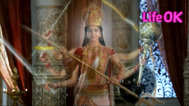File:Eight-Armed Benevolent and Smiling Goddess Shakti.png