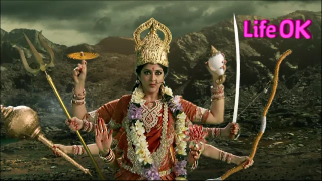 File:Eight-Armed Goddess Durga Holding Weapons.png