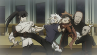 Allen fights Kanda Hallow