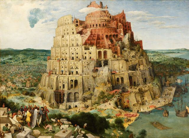 Fichier:Pieter Bruegel the Elder - The Tower of Babel (Vienna) - Google Art Project - edited.jpg