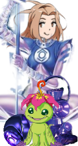 Indigo Lantern Mimi and Palmon