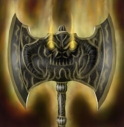 Demonic axe by darkdeliverians-d50lsq6