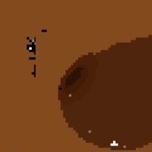 Inside food hole