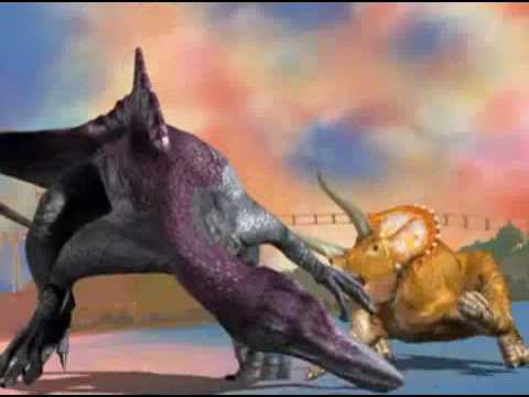 dinosaur with spiny fin on back