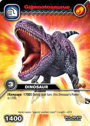 Giganotosaurus TCG Card