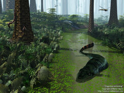 Eogyrinus swimming 800