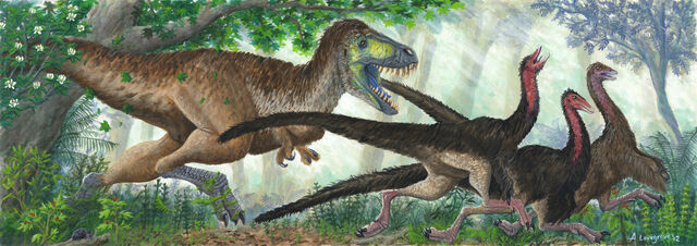 File:Tyrannosaur charge by alexandernevsky-d59vlvs.jpg