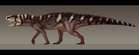 Rauisuchus tiradentes by paleocolour-d9gu6ml