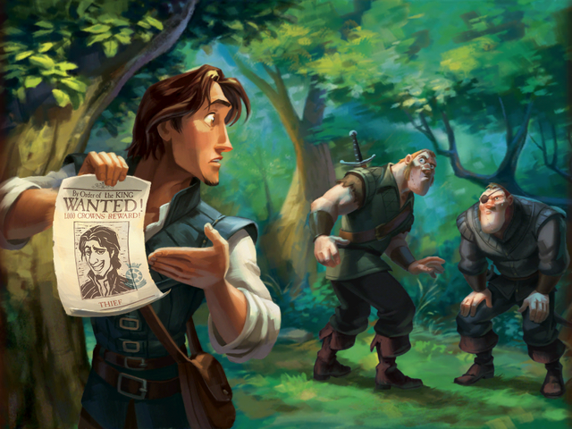 File:TangledDeluxeStorybook FlynnPosterStabbingtons.png