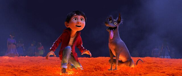 File:Coco Leaves and Dog.jpg
