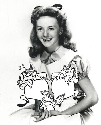 File:Kathryn Beaumont with added alice characters.jpg