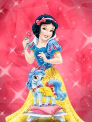 Princess Snow White and her horse
