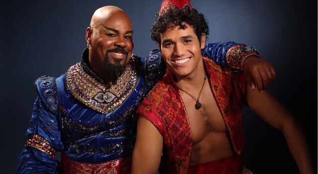 File:Genie and Aladdin on Aladdin the Broadway Musical 1.jpg