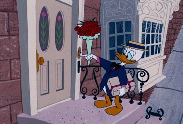 File:Donald-Duck-Flowers-and-Present-.jpg